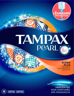 Тампоны гигиенические Tampax Discreet Pearl Super Plus (18шт)