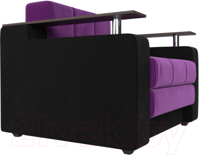 Кресло-кровать Mebelico Комфорт 12 / 58756 (микровельвет, фиолетовый/черный)