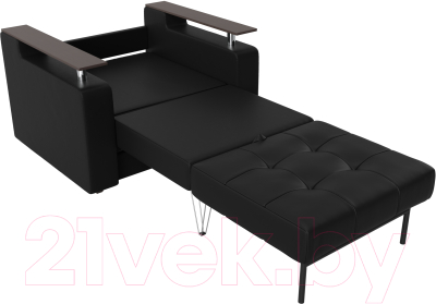 Кресло-кровать Mebelico Комфорт 12 / 58752 (экокожа, черный)