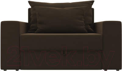 Кресло-кровать Mebelico Мэдисон 14 / 59184 (микровельвет, коричневый)
