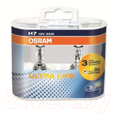 Комплект автомобильных ламп Osram H7 64210ULT-HCB