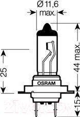 Комплект автомобильных ламп Osram H7 64210ULT-HCB