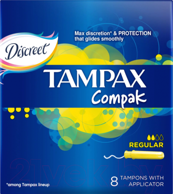 Тампоны гигиенические Tampax Compak Regular (8шт)