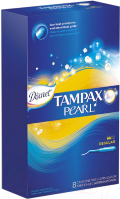 Тампоны гигиенические Tampax Discreet Pearl Regular (18шт)