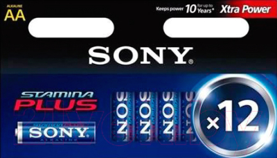 Комплект батареек Sony AM3-B12D (12шт)