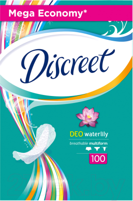 Прокладки ежедневные Discreet Deo Water Lily (100шт)