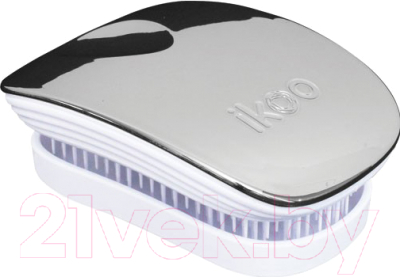 Расческа-массажер Ikoo Pocket Metallic Oyster White