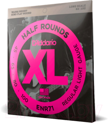 Изображение товара Струны для бас-гитары D'Addario ENR71