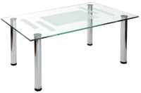 Журнальный столик Мебелик Робер 10М (хром) - 