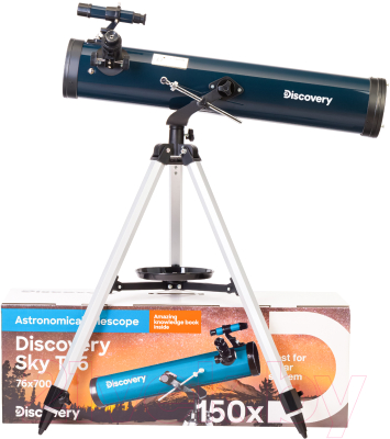 Телескоп Discovery Sky T76 с книгой / 77832