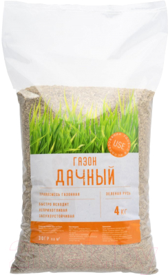 Семена газонной травы Зеленая Русь Газон Дачный (4кг)