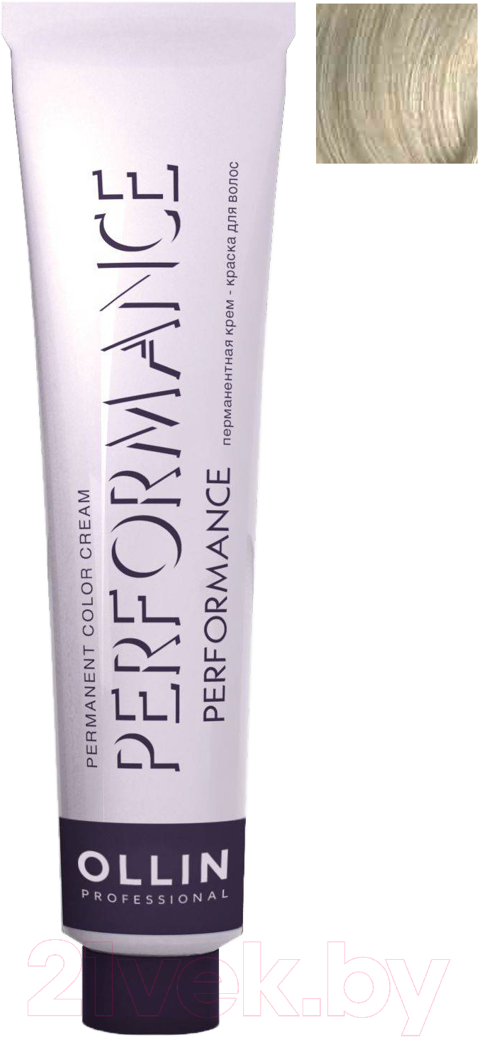Крем-краска для волос Ollin Professional Performance Permanent Color Cream 11/1 (60мл, специальный блондин пепельный)