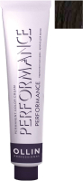 Крем-краска для волос Ollin Professional Performance Permanent Color Cream 4/4 (60мл, шатен медный) - 