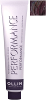 Крем-краска для волос Ollin Professional Performance Permanent Color Cream 5/22 (60мл, светлый шатен фиолетовый) - 