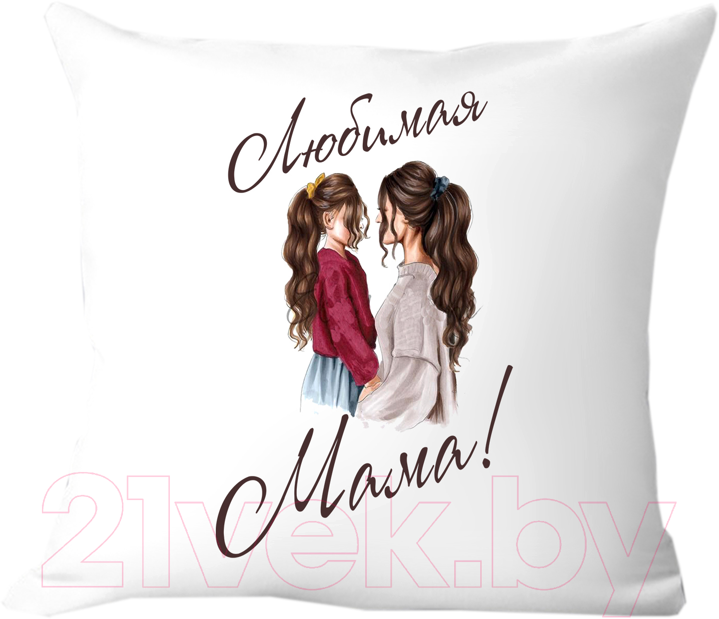 Подушка декоративная Print Style Любимая мама 40х40raz25