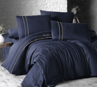 

Комплект постельного белья Karven, Сатин де люкс евро / N 044 Stripe StyleNavyBlu