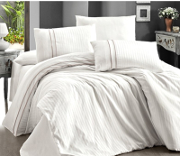 

Комплект постельного белья Karven, Сатин де люкс семейный / N045 Stripe Style Cream