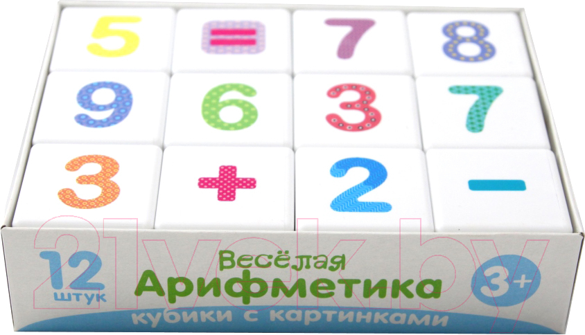Развивающая игрушка Десятое королевство Кубики. Веселая арифметика / 00708 — фото 3