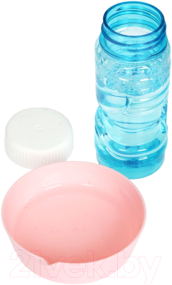 Набор мыльных пузырей Bondibon Наше Лето. Пистолет для мыльных пузырей / ВВ5423-Б (розовый)