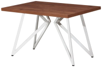 Обеденный стол Millwood Женева Л 130x80x75 (дуб табачный Craft/металл белый) - 