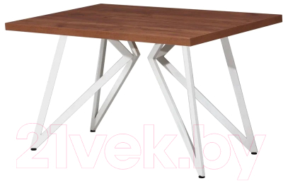 Обеденный стол Millwood Женева Л 160x80x75 (дуб табачный Craft/металл белый)