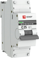 Выключатель автоматический EKF PROxima ВА 47-100 1P 25А (C) 10kA / mcb47100-1-25C-pro - 