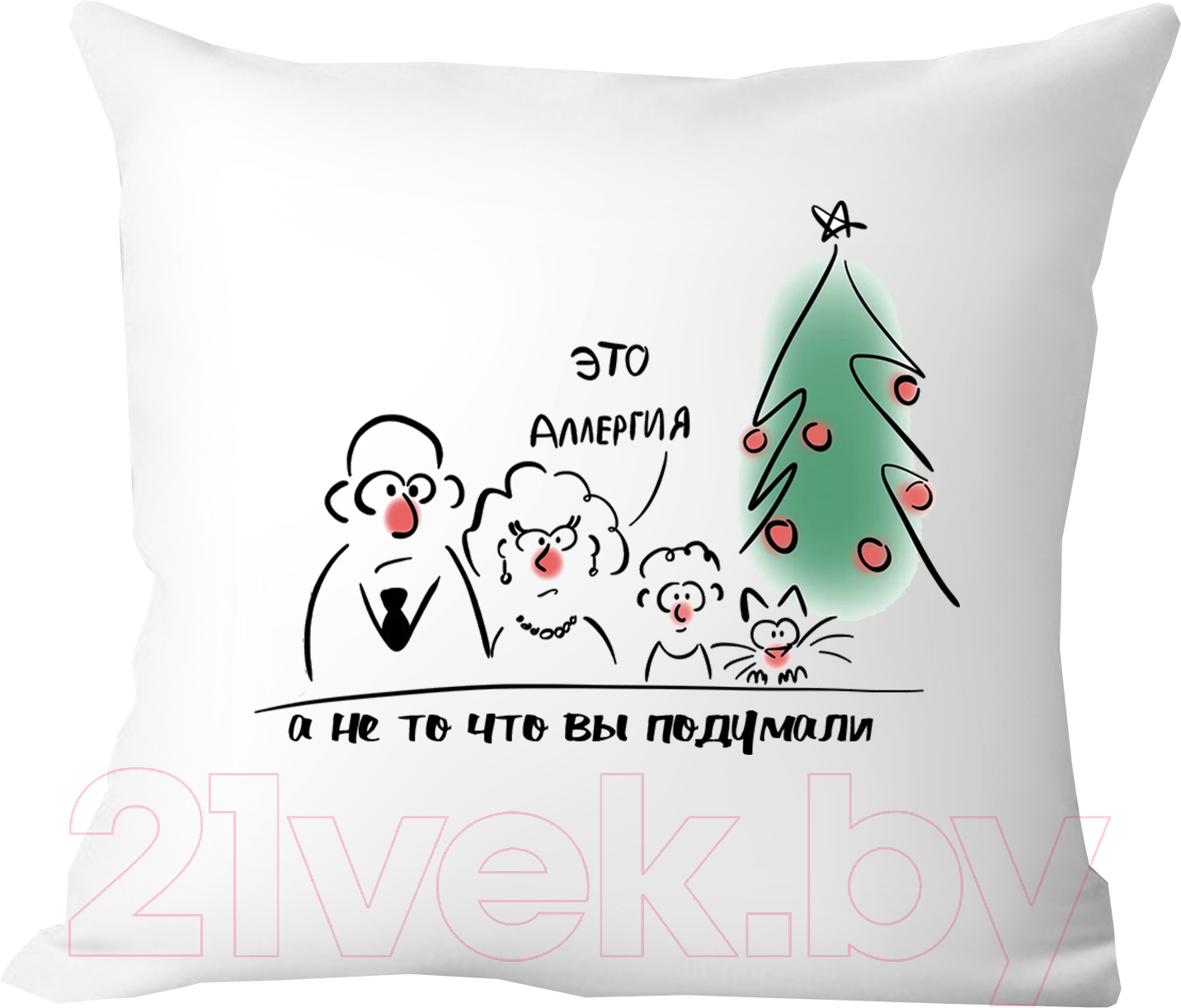 Подушка декоративная Print Style С новым годом 40x40god8