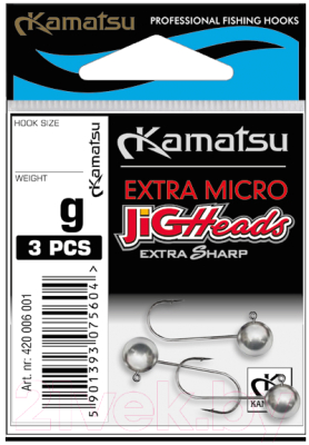 Джиг-головка KAMATSU Micro 8-1г / 420008001 (3шт)