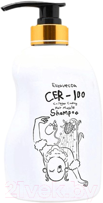 Шампунь для волос Elizavecca CER-100 Collagen Hair A+ Muscle Tornado Shampoo (500мл)