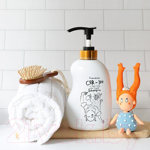 Шампунь для волос Elizavecca CER-100 Collagen Hair A+ Muscle Tornado Shampoo (500мл) — фото 3