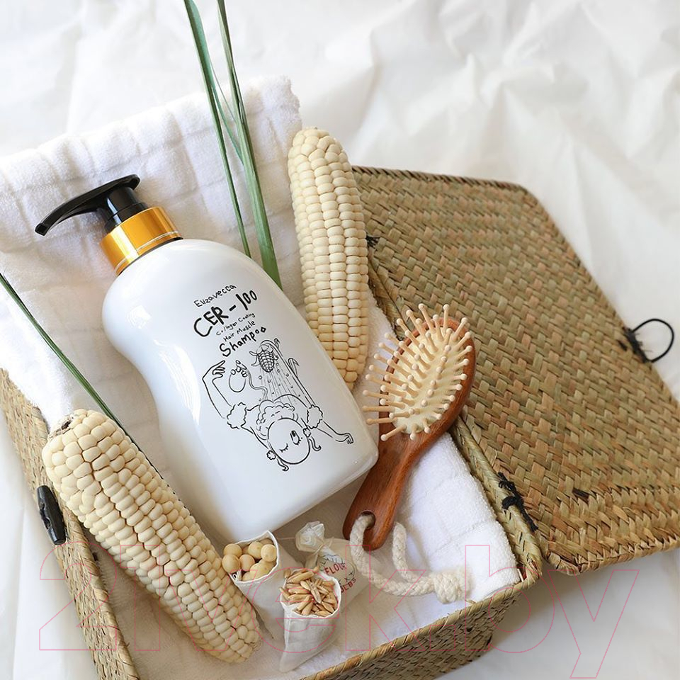 Шампунь для волос Elizavecca CER-100 Collagen Hair A+ Muscle Tornado Shampoo (500мл) — фото 4