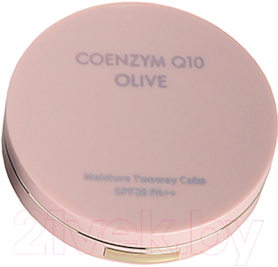 Пудра компактная Enough Coenzyme Q10 Olive Moisture Two Way Cake тон 21