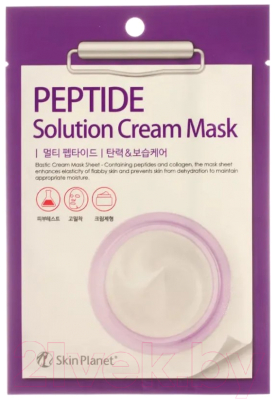 Маска для лица тканевая Mijin Cosmetics Skin Planet Peptide solution Cream Mask (30г)