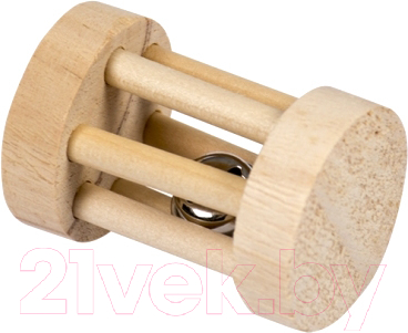 Игрушка для грызунов Duvo Plus Барабан с колокольчиком / 4956003/DV
