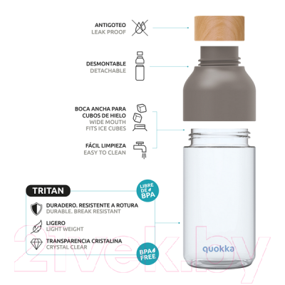 Бутылка для воды Quokka Ботанический / 06924 (570мл)