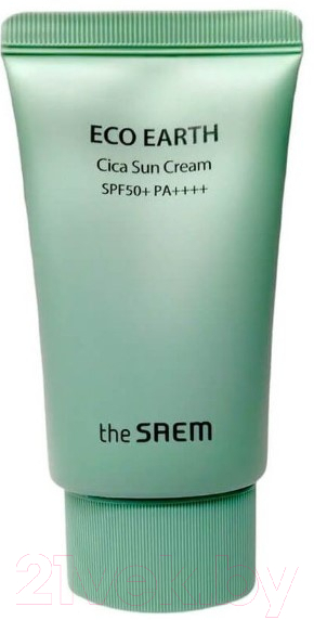 Крем солнцезащитный The Saem Eco Earth Cica Sun Cream (50г)