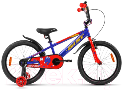 Детский велосипед с ручкой AIST Pluto 12 2022 (синий)