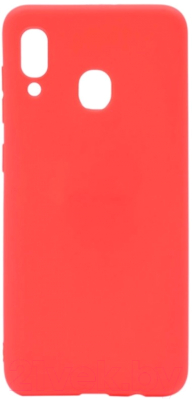 Чехол-накладка Case Matte для Galaxy A20/A30 (красный, фирменная упаковка)