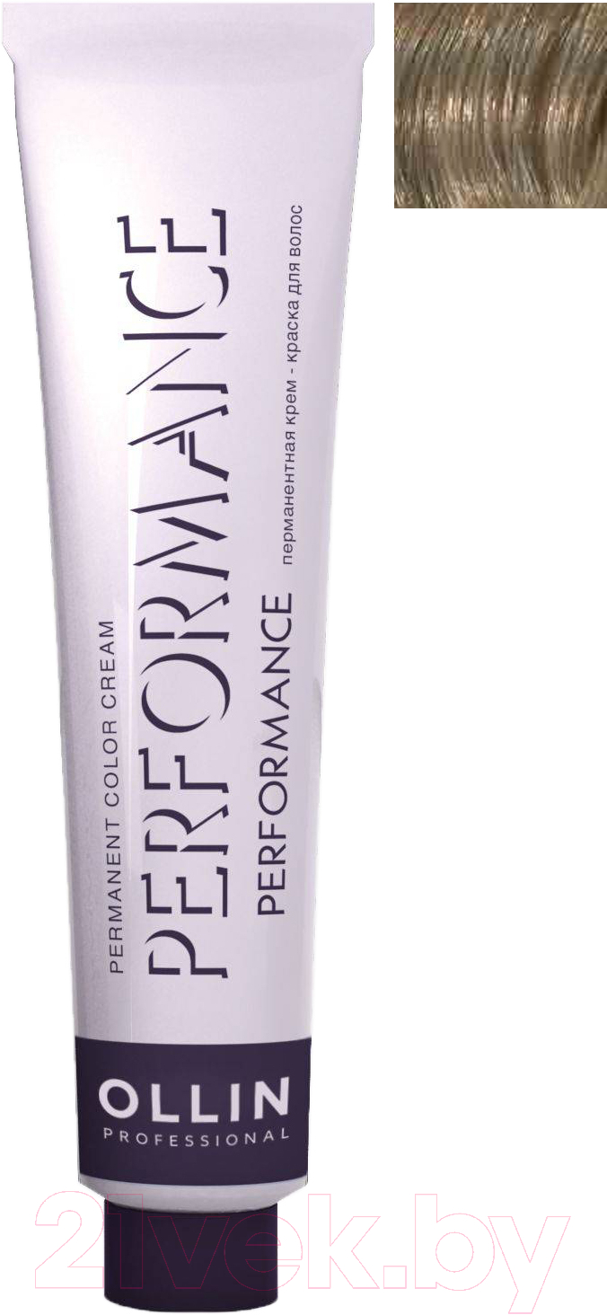 Крем-краска для волос Ollin Professional Performance Permanent Color Cream 10/7 (60мл, светлый блондин коричневый)