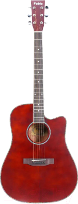 Акустическая гитара Fabio FXL-401 BR (бордовый)
