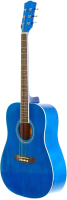 Акустическая гитара Fabio FAW-702BL (синий) - 