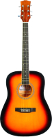 Акустическая гитара Fabio FAW-702VS (санберст) - 