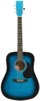 Акустическая гитара Fabio SA105 BLS (синий) - 