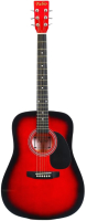 Акустическая гитара Fabio SA105 RDS (красный) - 