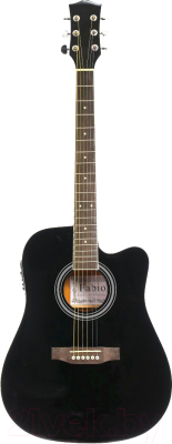Электроакустическая гитара Fabio FAW-701B CEQ (черный)