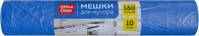 Пакеты для мусора OfficeClean 160л (10шт, синий) - 