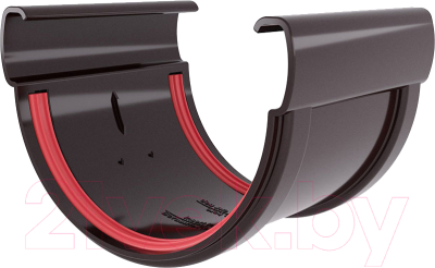 Изображение товара Соединитель желобов Grand Line Дизайн 135 ПВХ RR 32 (коричневый)