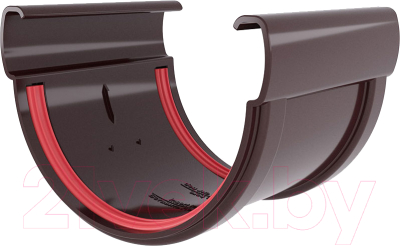 Изображение товара Соединитель желобов Grand Line Дизайн 135 ПВХ RAL 8017 (шоколадный)