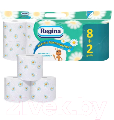 Туалетная бумага Regina Ромашка (10рул)