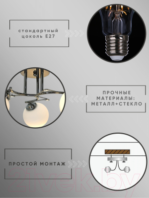 Люстра Aitin-Pro НПБ XA1082/3 (черный)